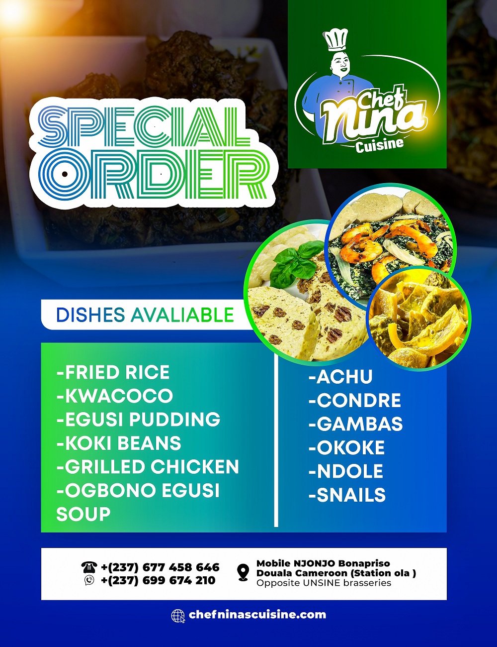 Chef Nina's Cuisine | Web Spectron