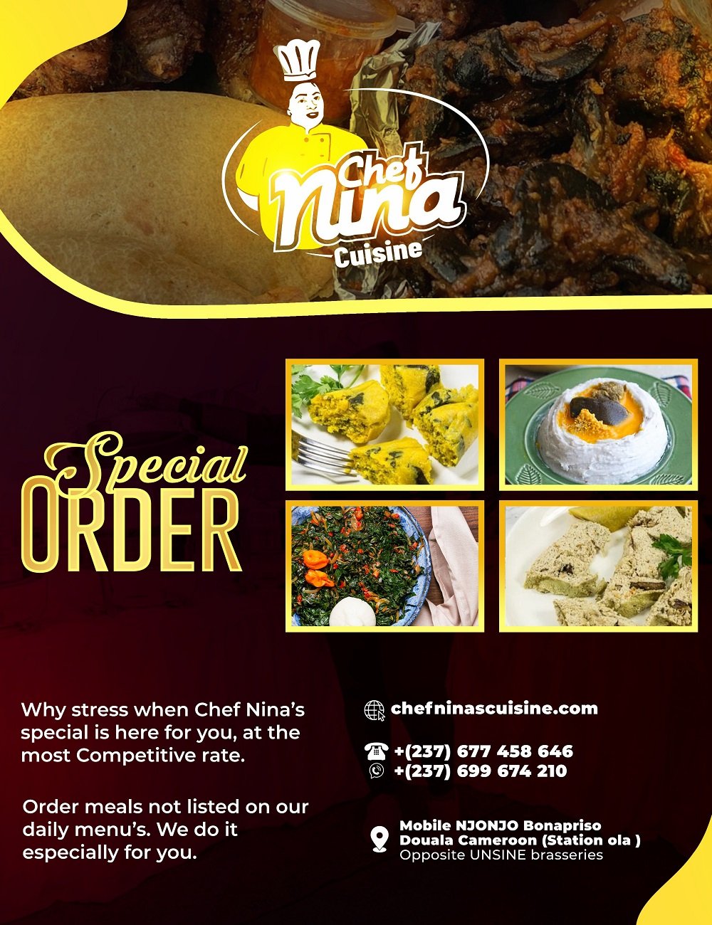 Chef Nina's Cuisine | Web Spectron